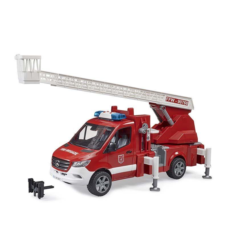 Bruder Работна платформаmb sprinter  со модул за светло и звук (4+)