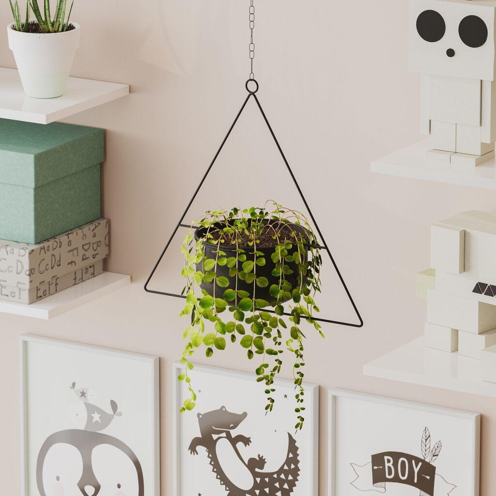 Декоративна саксија „Аберто Дизајн" Харпуст, 35x40x17 см, црна