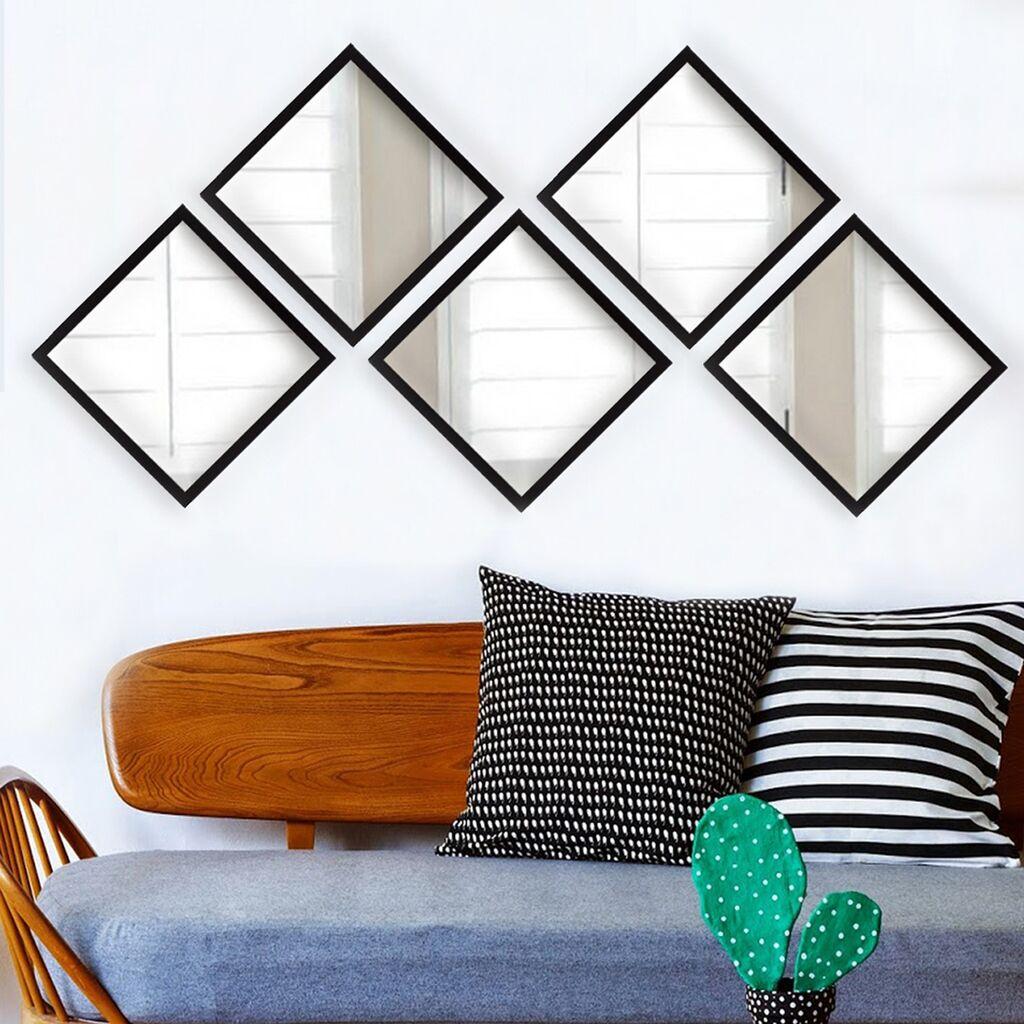 Комплет огледала за dzид SETAYNA_038, 24x24 см