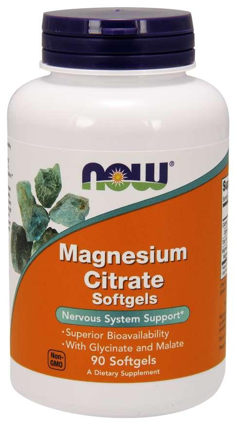 NOW FOODS Меки капсули Magnesium, сет 2 x 90 капсули