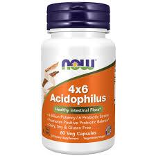 NOW FOODS Капсули Acidophilus, сет 2 x 60 капсули