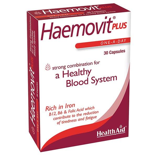 HEALTHAID Капсули Haemovit Plus, сет 2 x 30 капсули