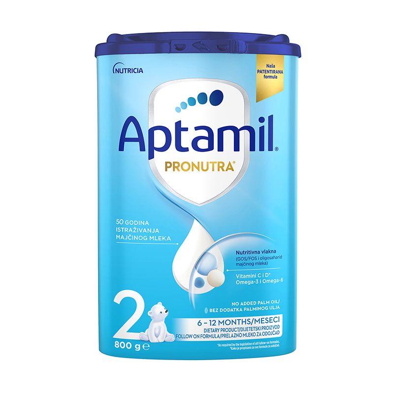 NUTRICIA Млечна формула Aptamil 2 за доенчиња од 6-12 месеци, сет 2 x 800 г