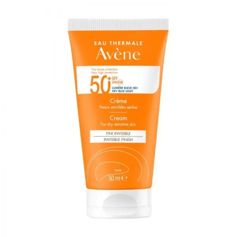 Avene крем за заштита од сонце за сува и чувствителна кожа, SPF50+, 50 мл