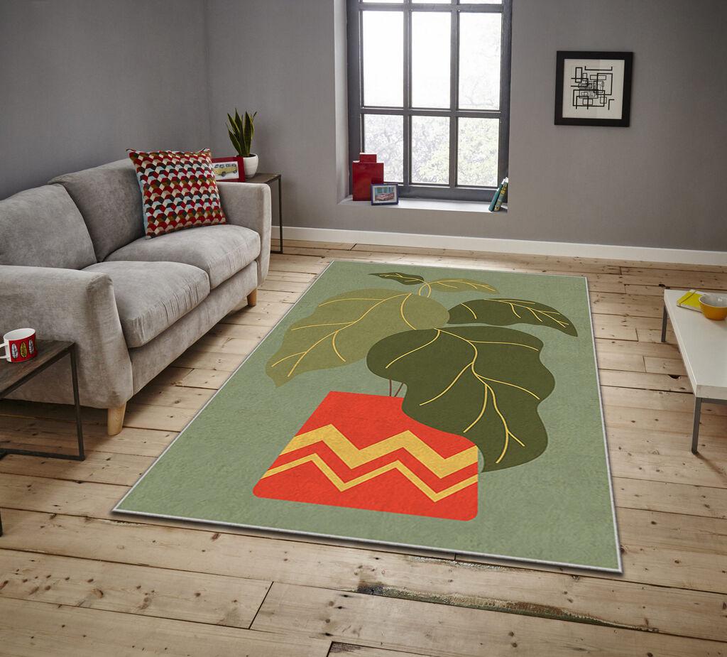 Conceptum Hypnose Carpet Asr Crpt-43, правоаголен, 80x140 cm, зелен