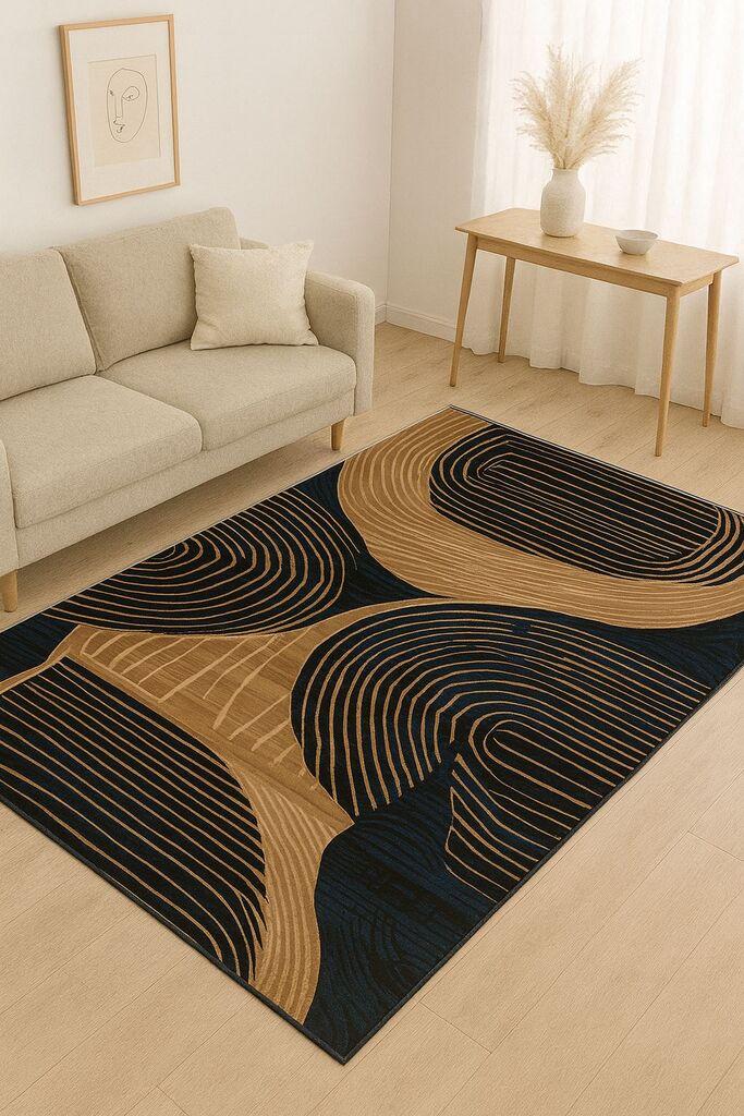 Conceptum Hypnose тепих BSR-7, правоаголен, 50x60 cm, кафеаво-црн