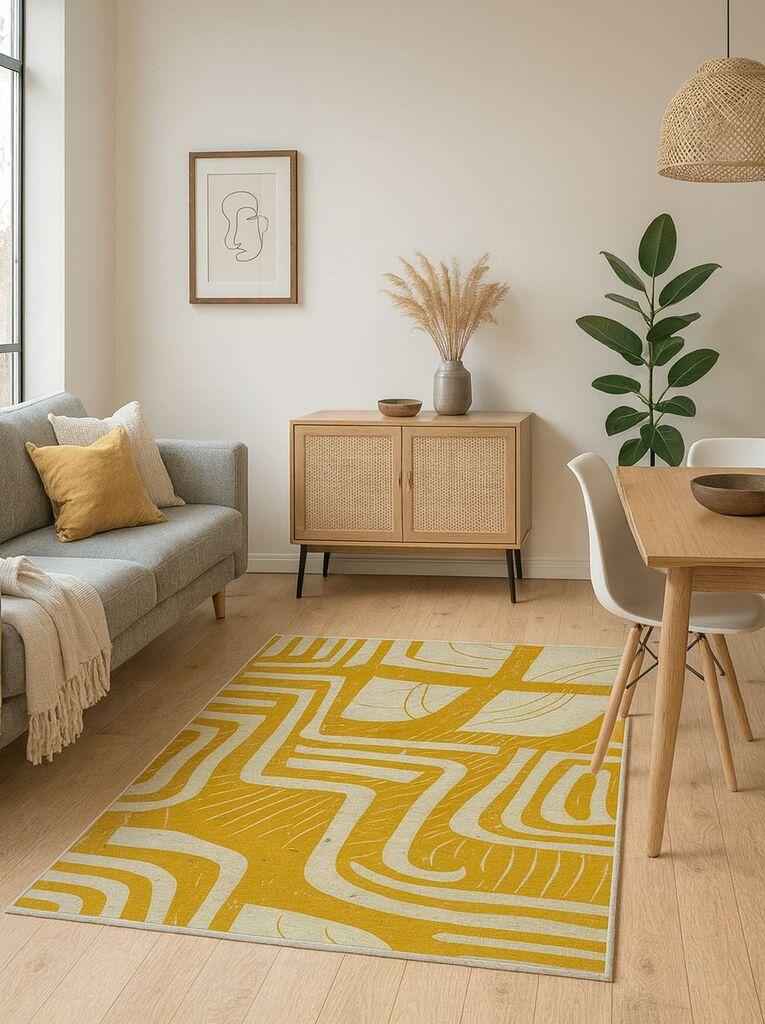 Conceptum Hypnose тепих BSR-12, правоаголен, 50x60 cm, жолто-беж
