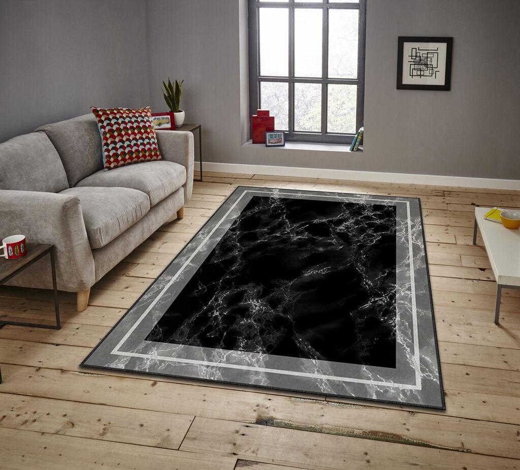 Conceptum Hypnose тепих Asr Crpt-131, правоаголен, 160x230 cm, црна