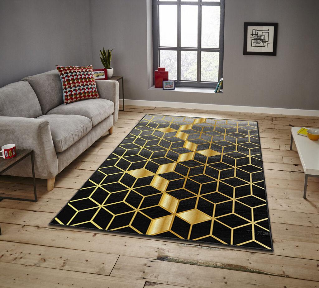 Conceptum Hypnose тепих Asr Crpt-97, правоаголен, 80x140 cm, црна