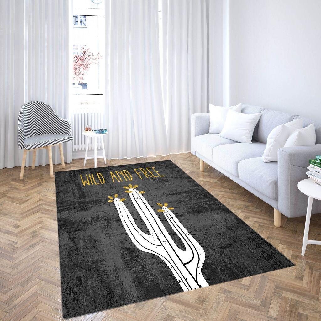 Тепих Conceptum Hypnose CG_55, правоаголен, 180x280 см, црно-бел