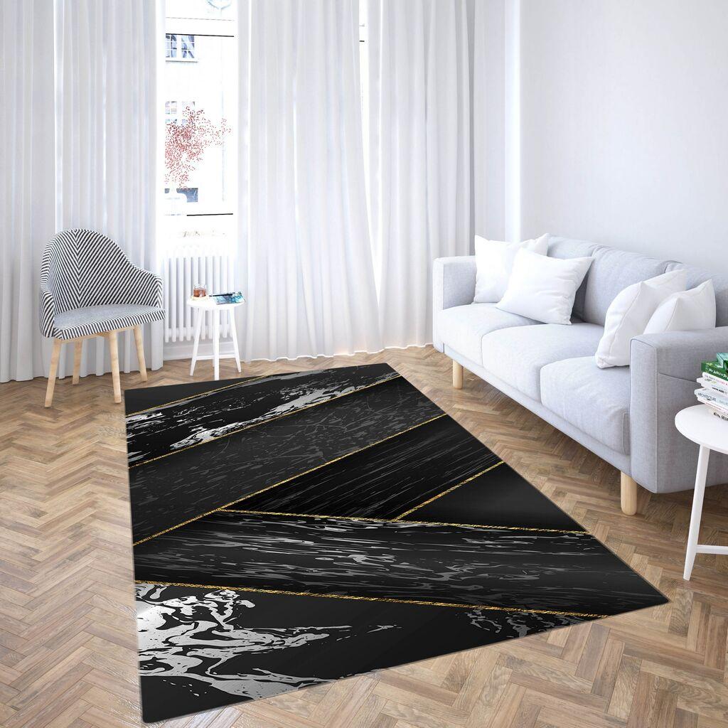 Conceptum Hypnose тепих Cg38, правоаголен, 80x140 cm, црна