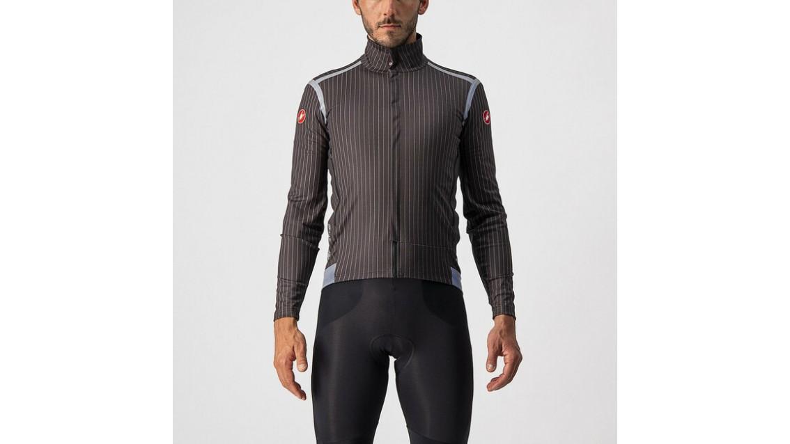 CASTELLI Perfetto Ros Велосипедска јакна Size L Црна со линии