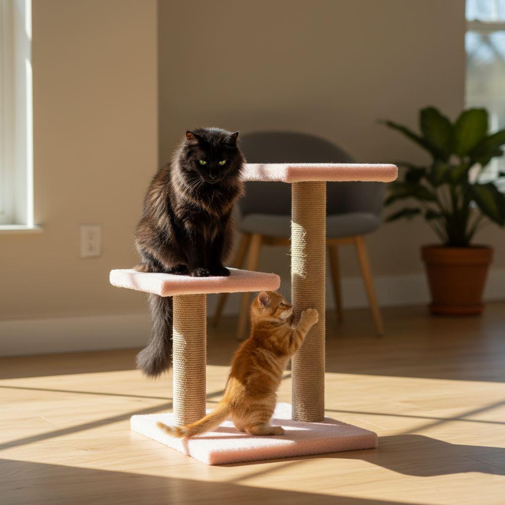 Гребалка за мачки „Шепи и мустаќи" Лузи, розова