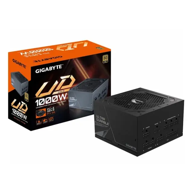 Gigabyte напојување GP-UD1000GM PG5 V2, 1000 W, црно