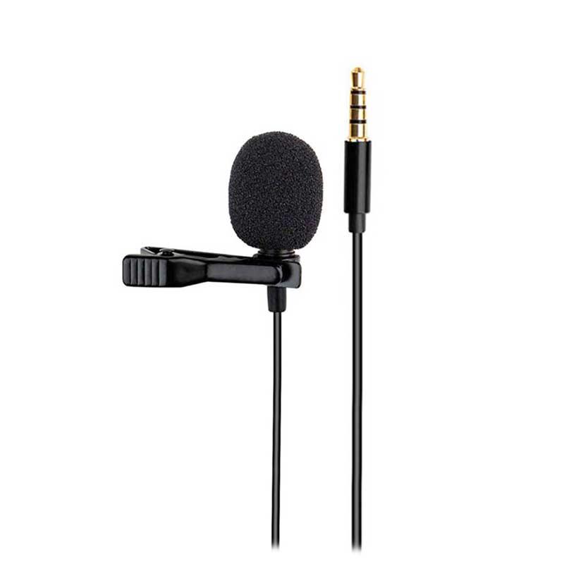 Микрофон со штипка - Lavalier - 3.5 мм - пин - црн