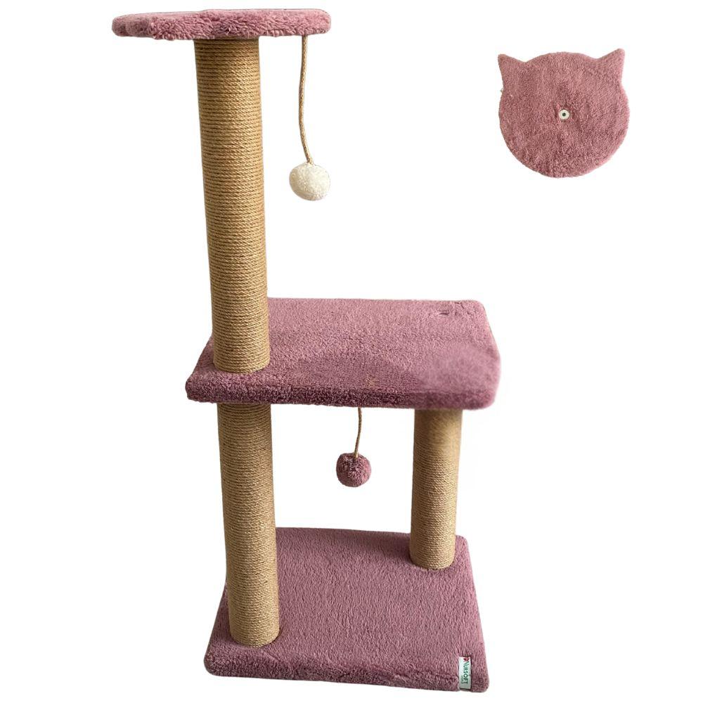 Гребелка за шепи и мустаќи за мачки Тина 2, валкана розова