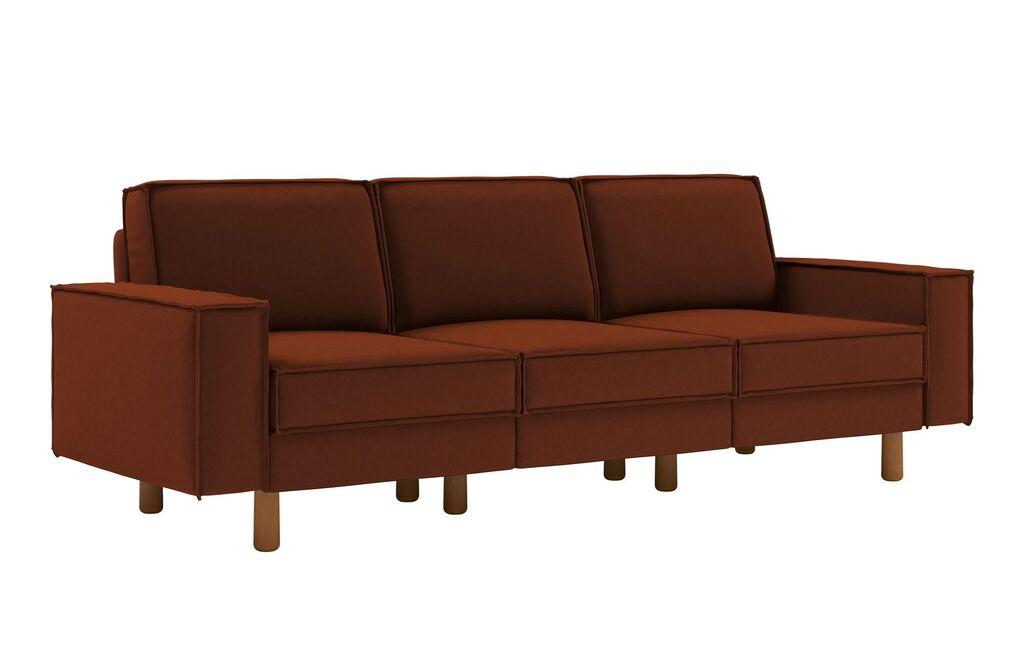 Atelier del Sofa Trosed Sparrow Extra 3, 238x89x87 см, светло розова