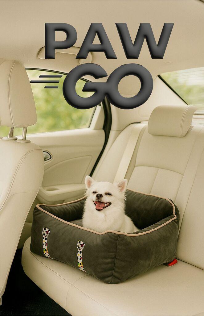 Кревет за миленичиња Paws & Whiskers Paw Go, 40x55x15 см, беж