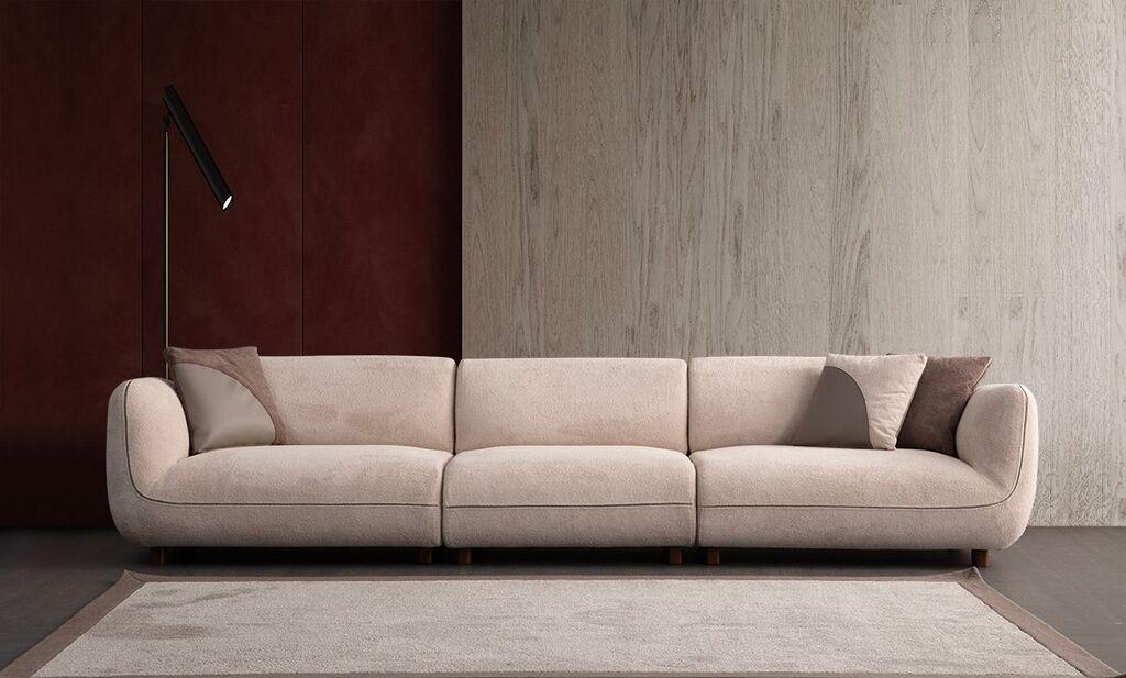 Atelier del Sofa Trosed Pavia 5 седишта, 345x90x75cm, крем