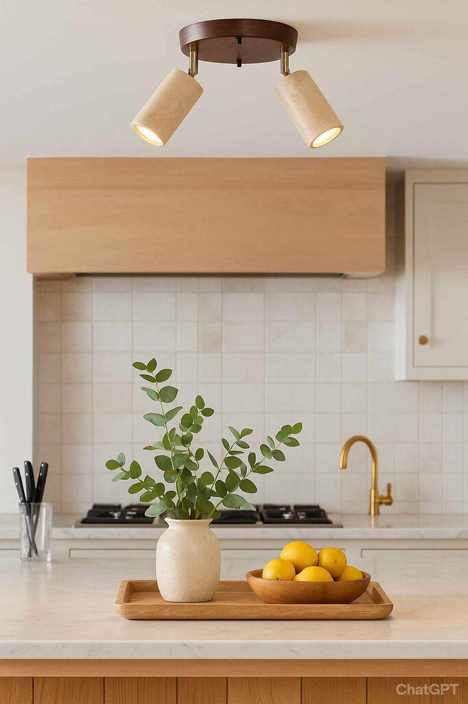 Opviq Luster Nur B, IP20, 2 x GU10 Max, 10W, Кафеава