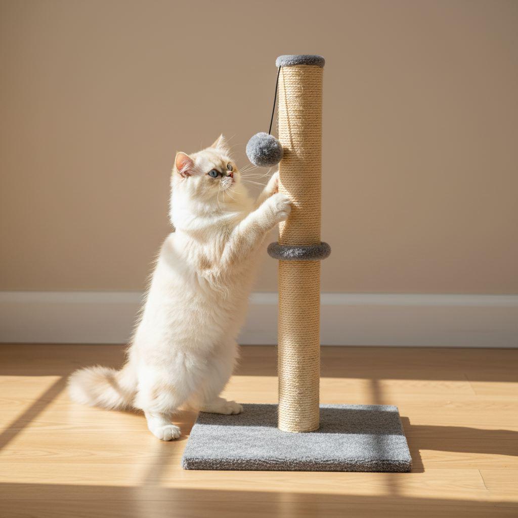 Гребалка за шепи и мустаќи за мачки Cyra, беж