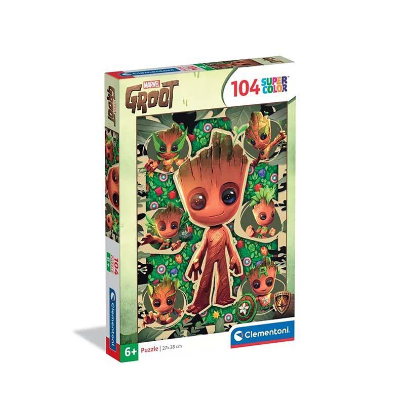 Clementoni Children Puzzle "Marvel Groot" Сложувалка 104 Пар