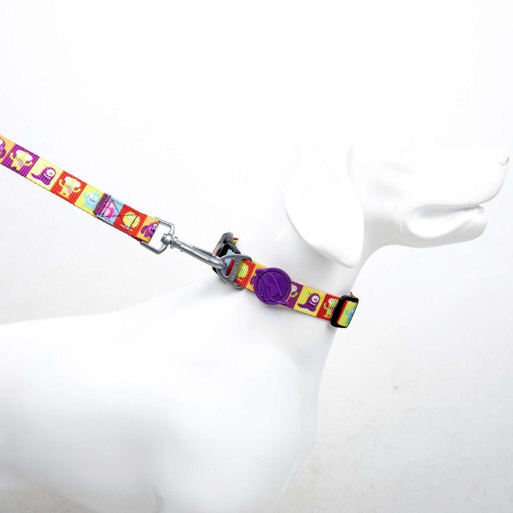 Поводник за кучиња „Paws & Whiskers" Alliens, среден, шарен