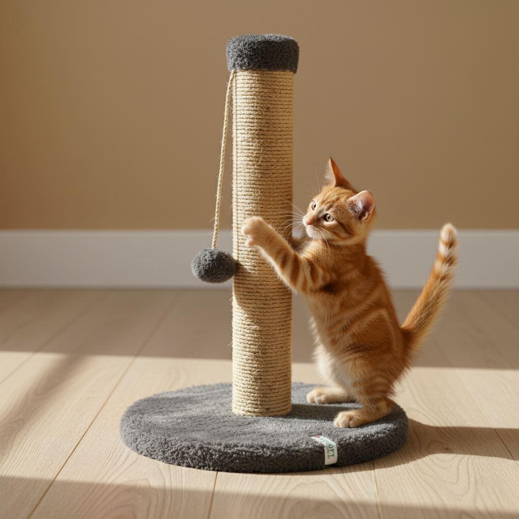 Стапче за гребење мачки „Шепи и мустаќи" од Корис, антрацит