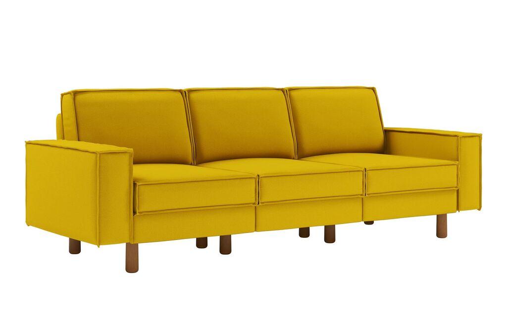 Atelier del Sofa Trosed Sparrow Extra 3, 238x89x87 см, Жолта