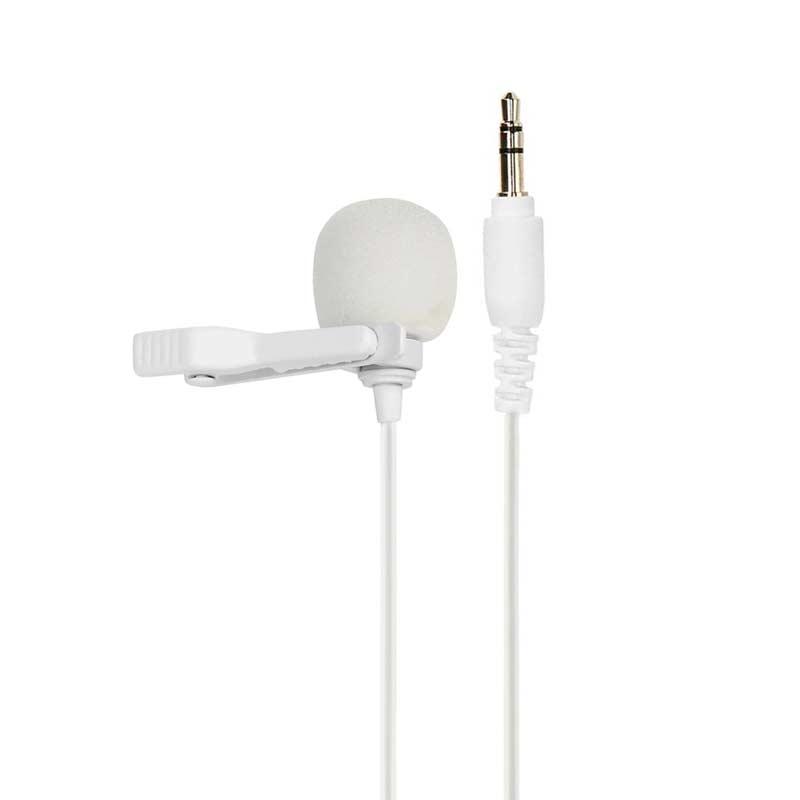 Микрофон со штипка - Lavalier - 3.5 мм - пин - бел