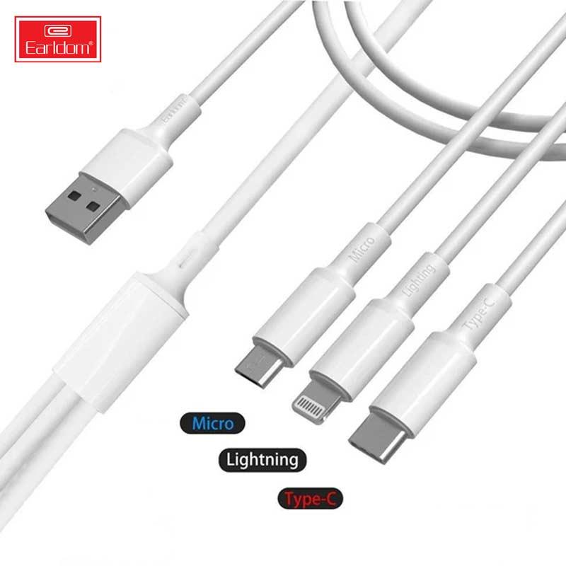 EARLDOM USB Кабел со три приклучоци EC IMC024