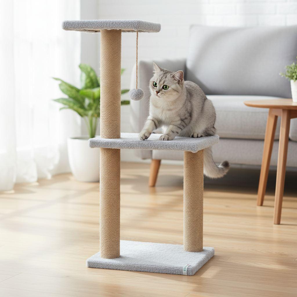 Гребелка за шепи и мустаќи за мачки Тина 1, сива