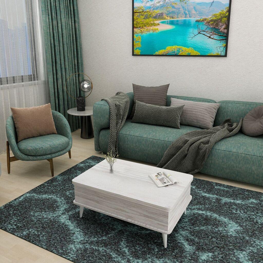 Маса за дневна соба Hanah Home Dy Ada 90x38x60 см, Антрацит