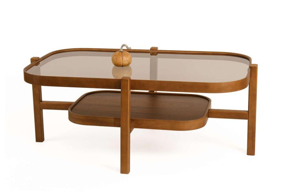 Маса за дневна соба Hanah Home Godiva, 110x48x70 см, кафеава