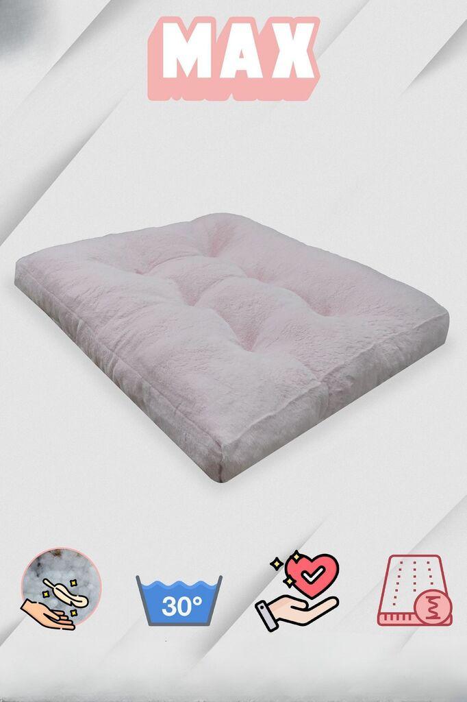 Кревет за миленичиња Paws & Whiskers Max Dog, 60x50x5 см, розов