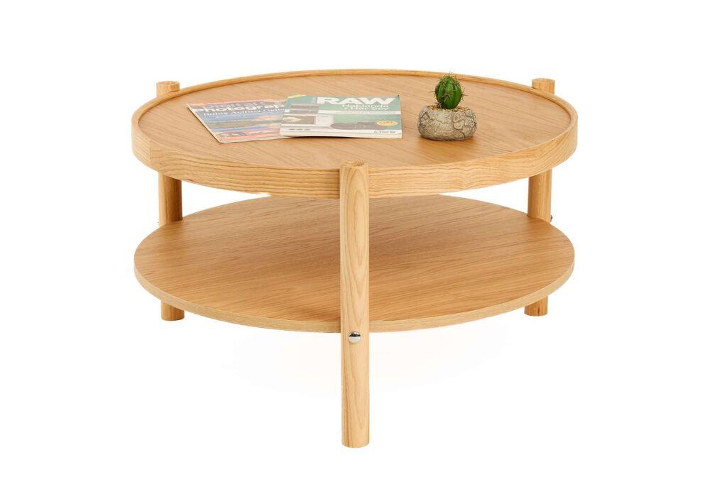 Маса Hanah Home Club Монца, 80x48 см, кафеава