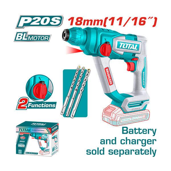 TOTAL Хилта SDS 20V без батерија 18MM . TRHLI20188 245098