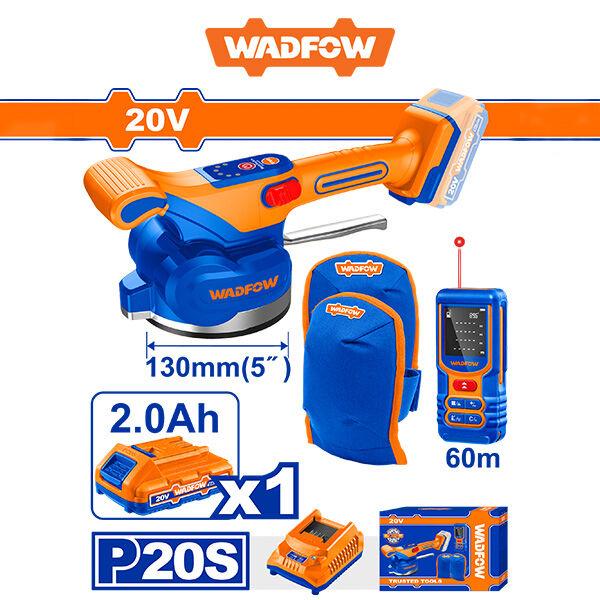 WADFOW Вакум за стакло 20V + ласер + штитник колена - WOS241185 242501