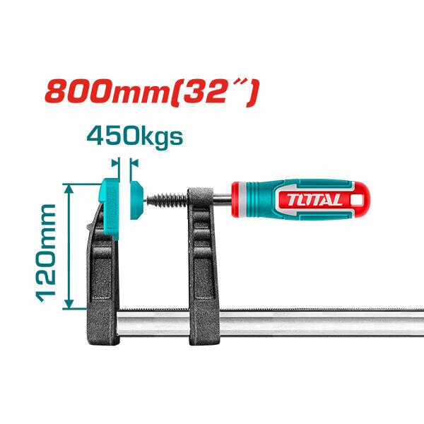 TOTAL Стега Метална 120×800 Mm Tht1321204 227893