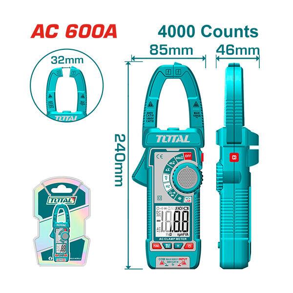TOTAL Ампер Клешта 600A - Tmt766001 237509