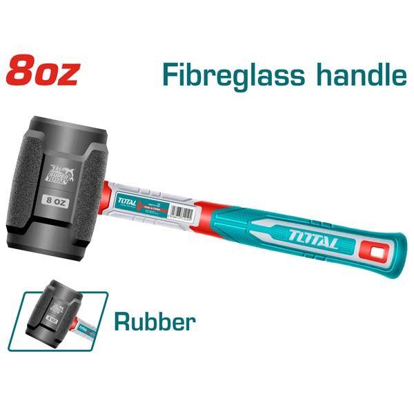 TOTAL Чекан Гумен Црн Про 220Gr - Thruh6808 234973