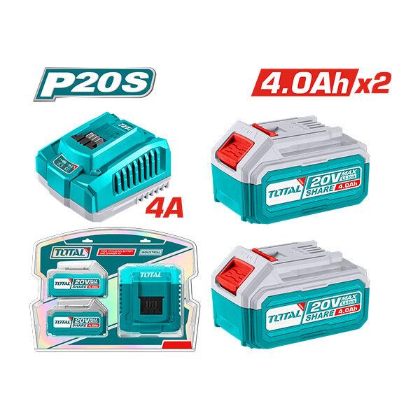 TOTAL Резервни Батерии 4A+полнач TFBCPK1424 245091