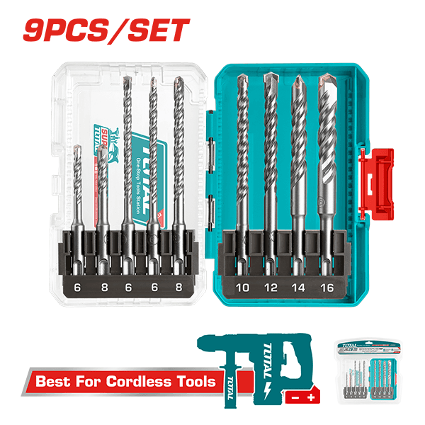 TOTAL Сет Бургии За Бетон Pro 9/1 Tacsdl30906 242274