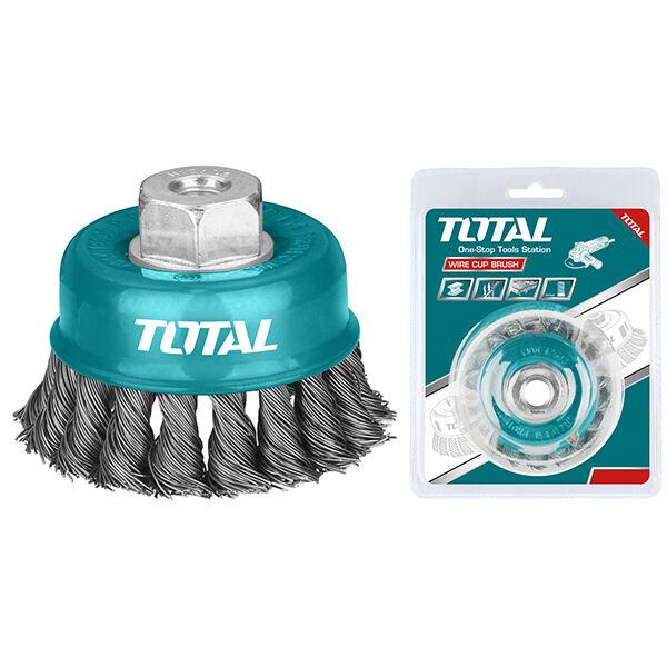 TOTAL Четка Метална 75 Mm За Брусилка Tac32031 226628