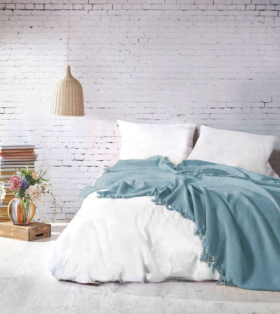 L'essentiel Maison двоен прекривка Mona, 220x240cm, тиркизна