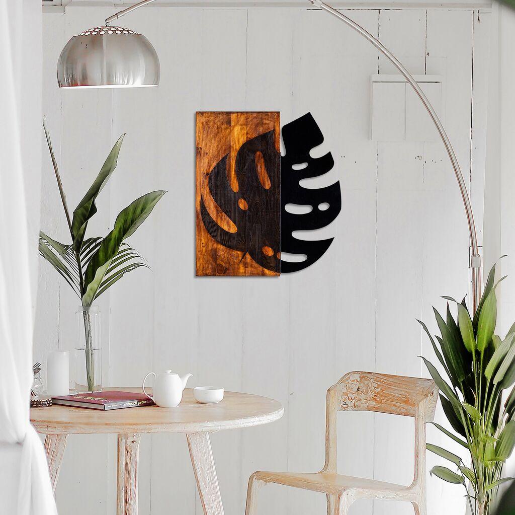 Wallity декорација за dzид Лист 2, 52x58 см, црна