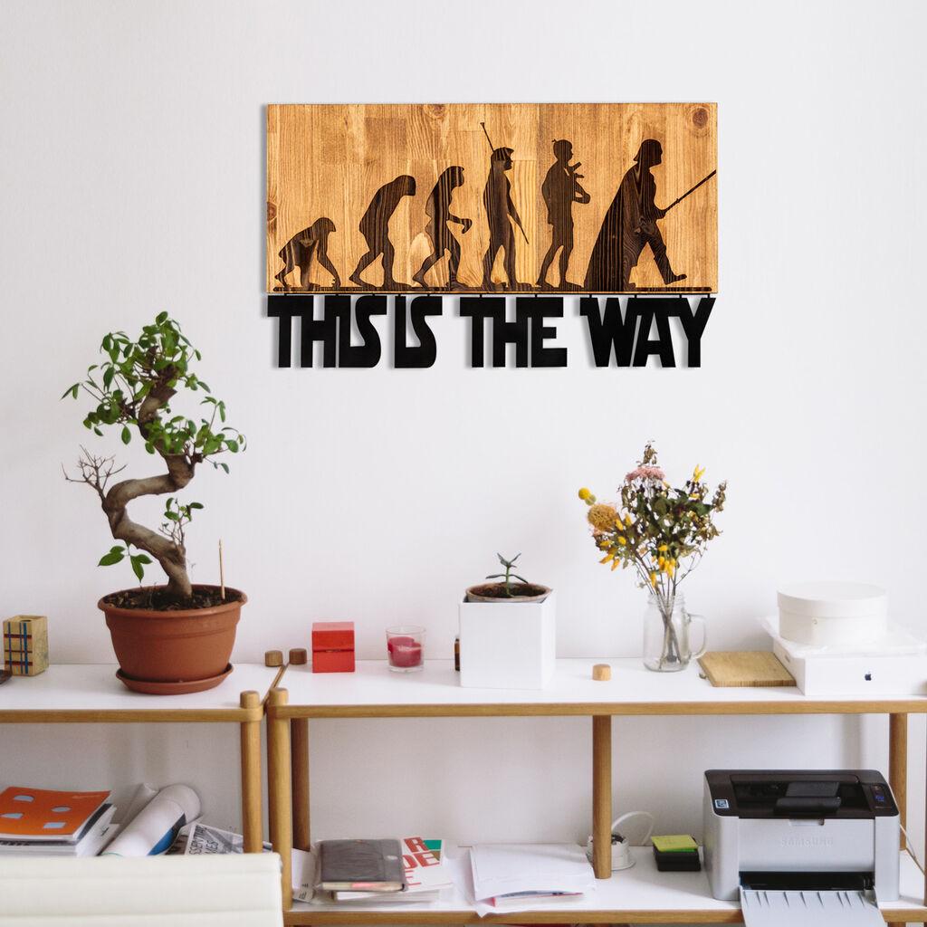 Wallity декорација за dzид Evrim, 58x37 см, кафеава боја