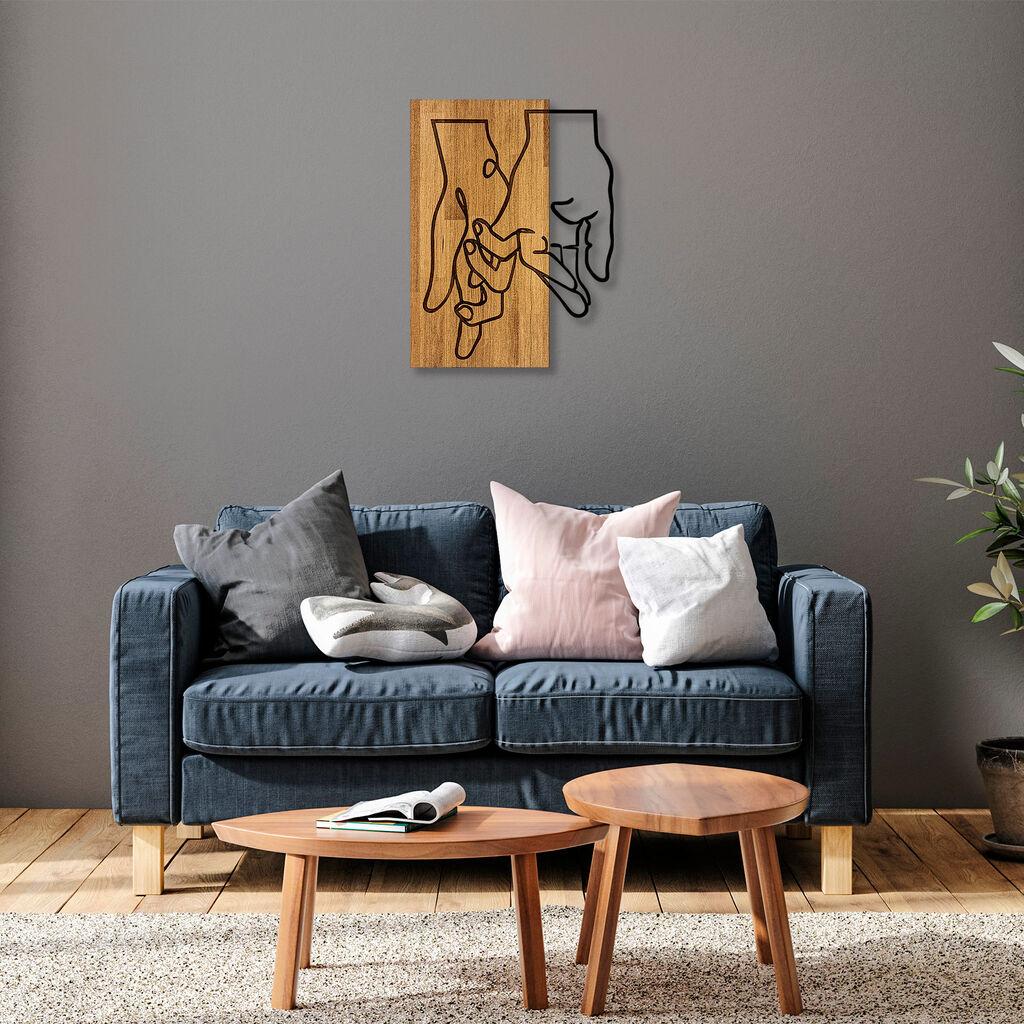 Wallity декорација за dzид MA-279, 45x58 см, кафеава боја