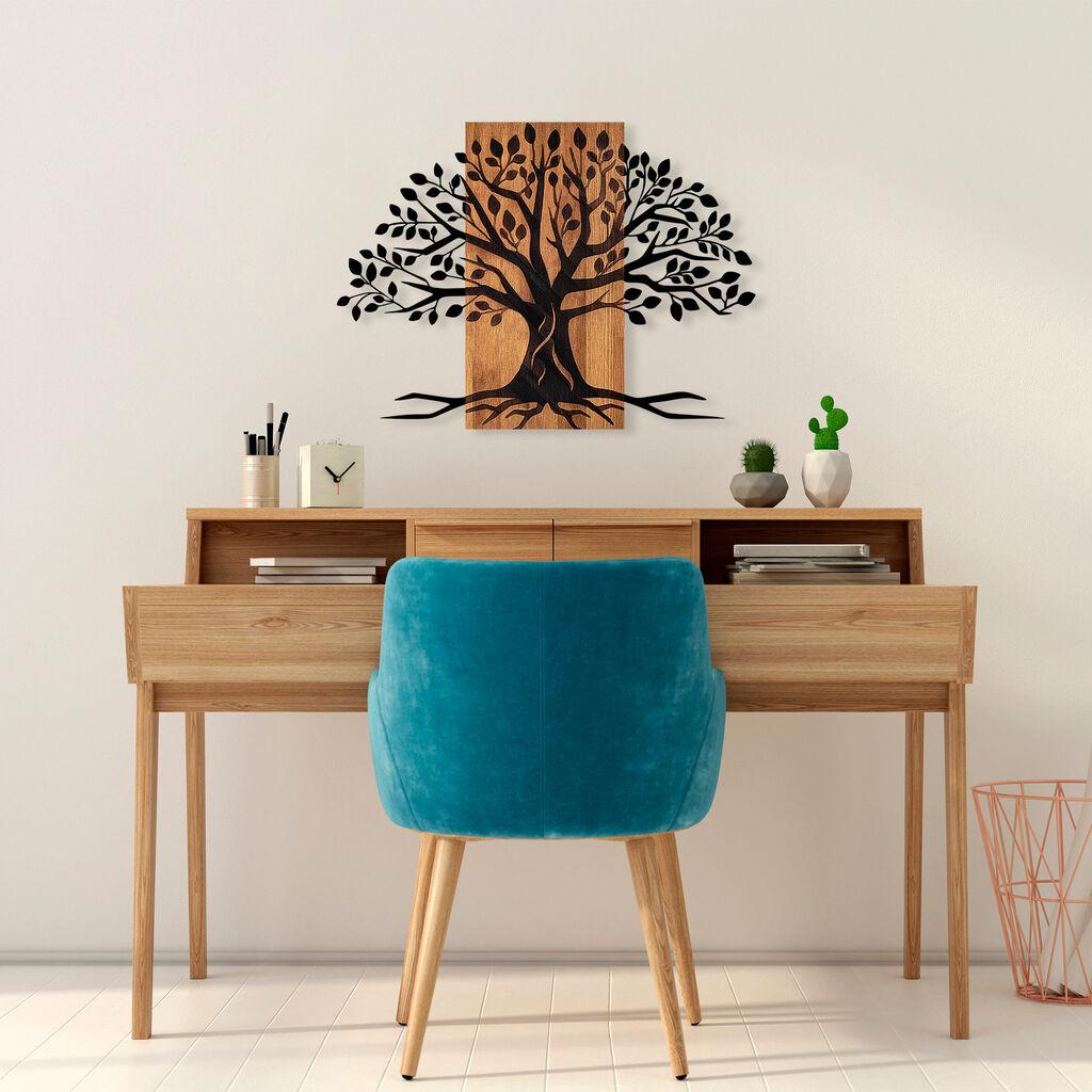 Wallity декорација за dzид Willow - 382, ​​​​58x80 см, кафеава боја