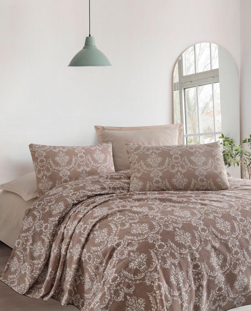 Комплет прекривки за еднокреветни кревети L'essentiel Maison, Pure, 160x235 см, кафеава